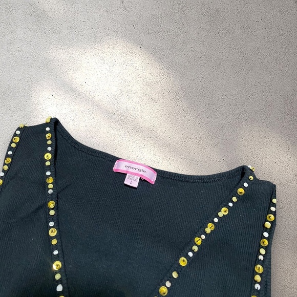 Energie Las Vegas Rhinestone Tank Top - Picture 1 of 3